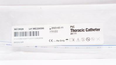 Atrium 8028 PVC Thoracic Cath. 28Fr (x)
